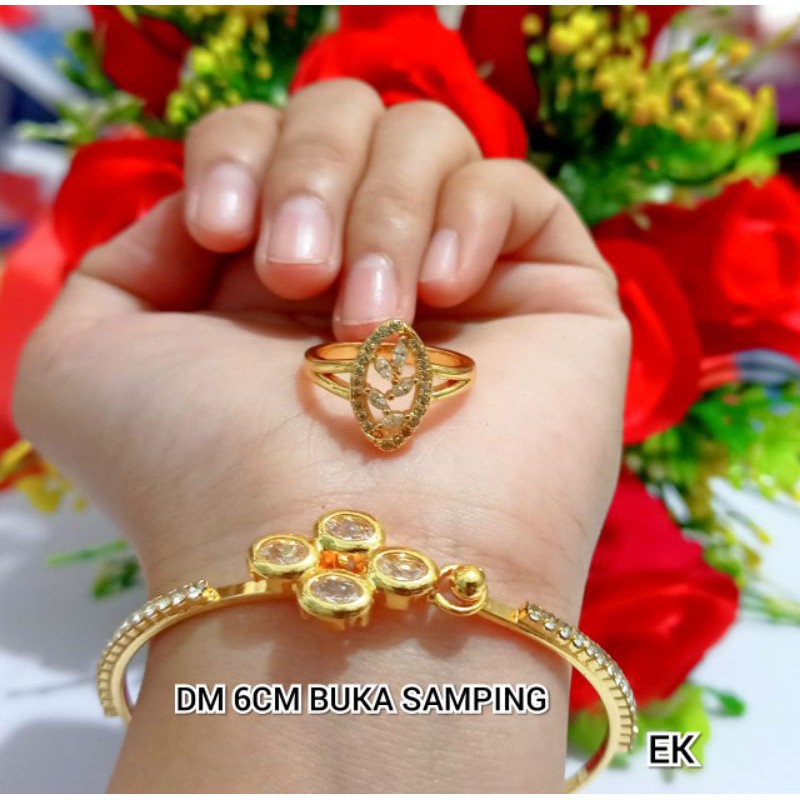 [BAYAR DITEMPAT]GELANG TANGAN WANITA XUPING BUKA SAMPING GELANG MEWAH ELEGAN