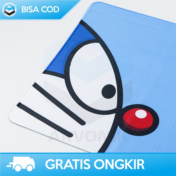 MOUSE PAD GAMING DESAIN DORAEMON ANTI LICIN RUBBER SILIKON DESK MAT