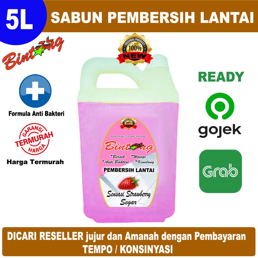 Sabun Lantai BINTANG 5 Liter Sabun Pel Sabun Pembersih Lantai + Anti Bakteri Berkualitas