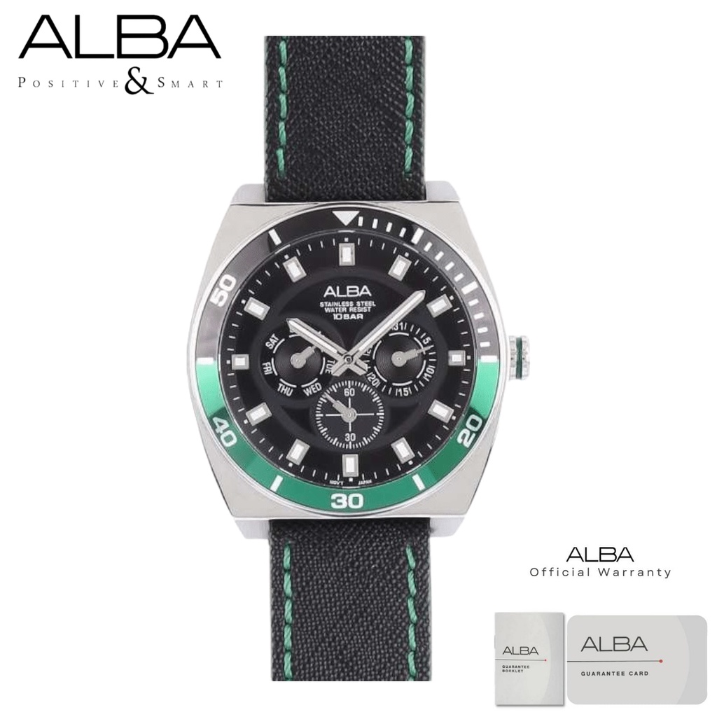 Alba Pria AP6565 Jam Tangan Pria Alba Active AP6565X1 Quartz Nylon Strap