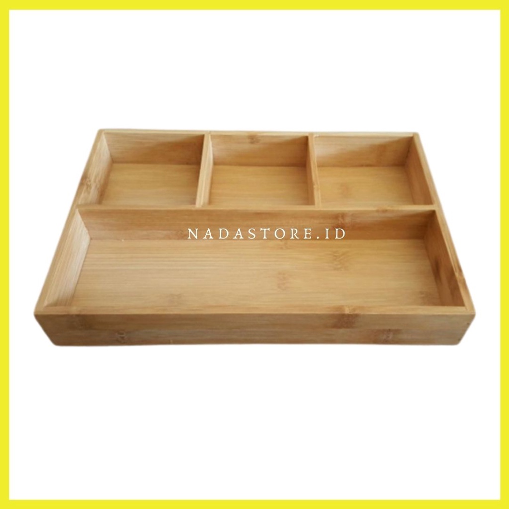 NADASTORE - WOODEN DRAWER ORGANIZER / WOODEN TRAY FOR DRAWER / MULTIPURPOSE STORAGE FOR DRAWER