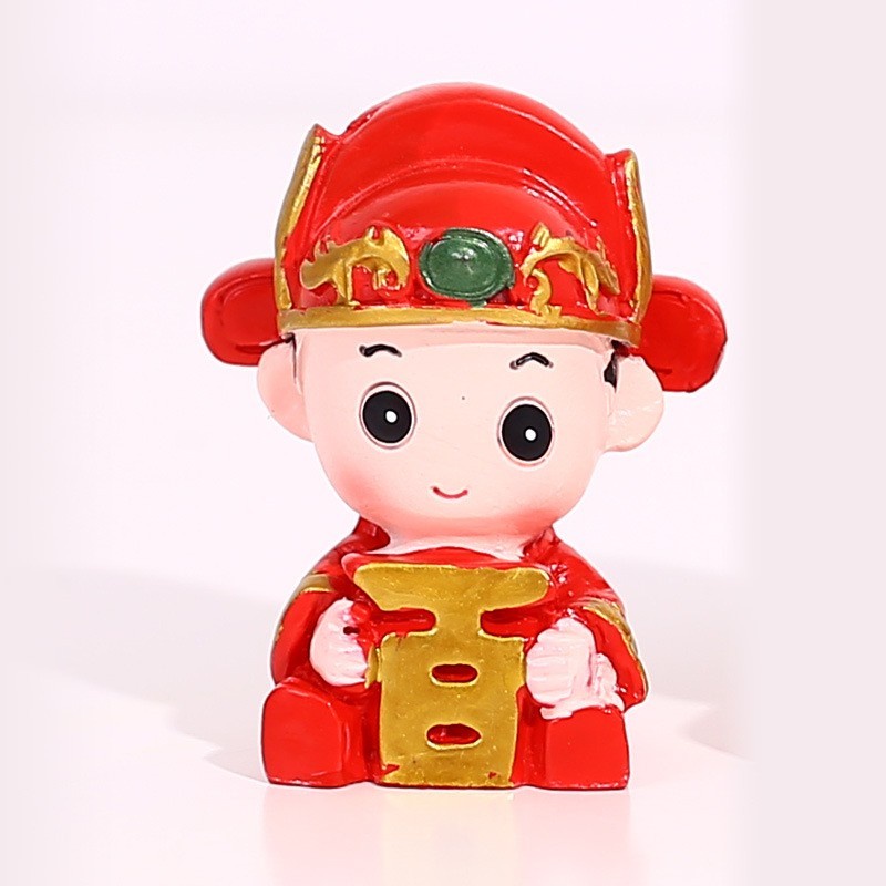 Pajangan Miniatur Pengantin China Set 4 Dekorasi Sangjit Boneka Kecil