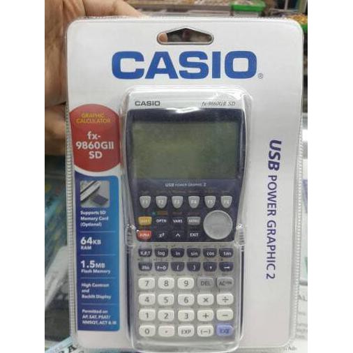 

IPROMOl Casio Graphic fx 9860gii sd bergaransi resmi ICIQl