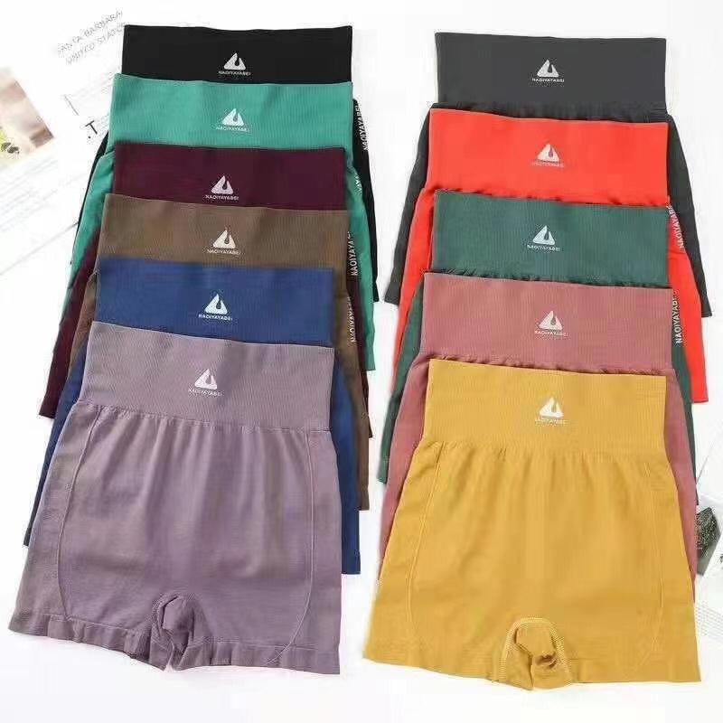 Celana legging ketat pendek pakaian dalam wanita yoga sport gym spandex high waist dalaman bawahan-2