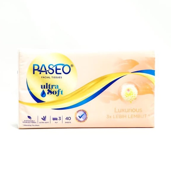 Paseo Facial Tissues Ultra Soft 40 Sheets