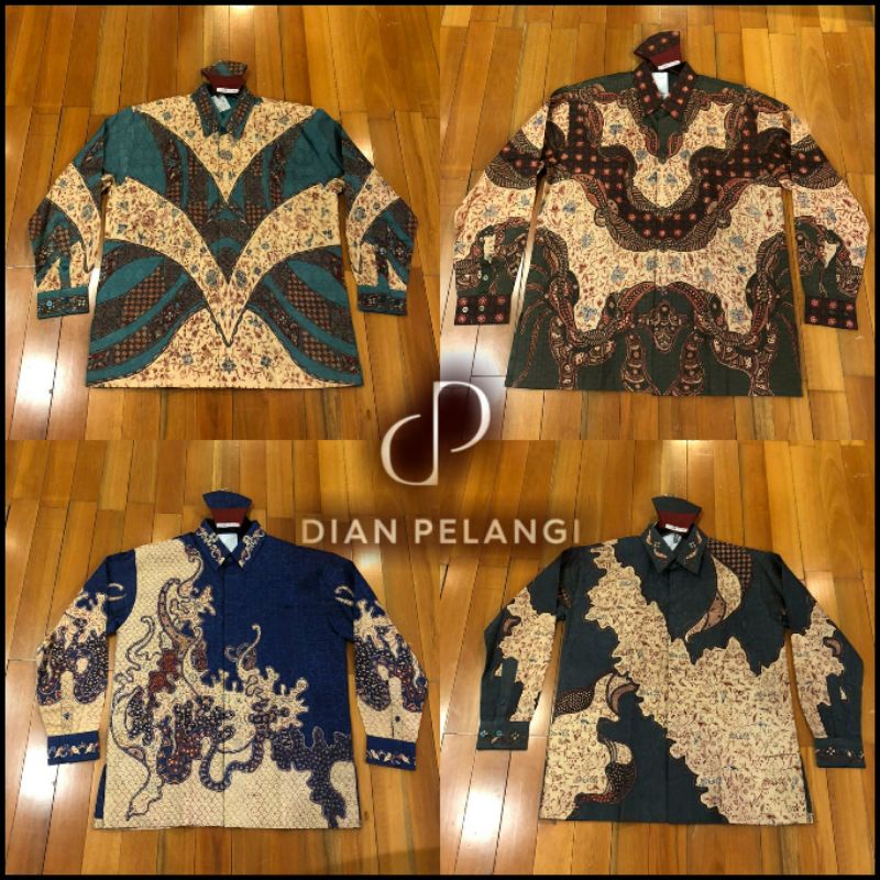 Baju kemeja atbm sutra viscos batik pakaian resmi pria dewasa size sampai XXL besar jumbo By dian pe