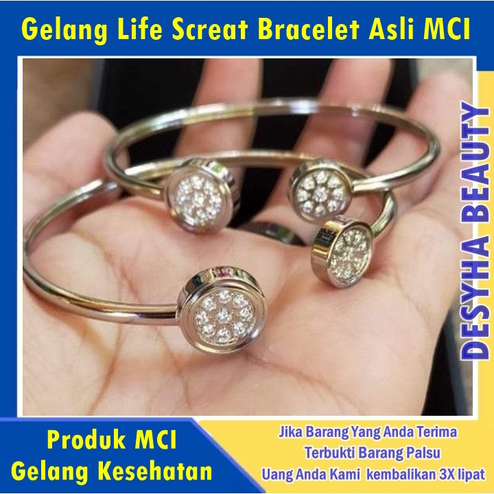 Gelang Kesehatan Life Screat Bracelet Asli Original MCI - Gelang MCI Ori - Gelang Kesehatan - Gelang Mci - Gelang Mci Asli
