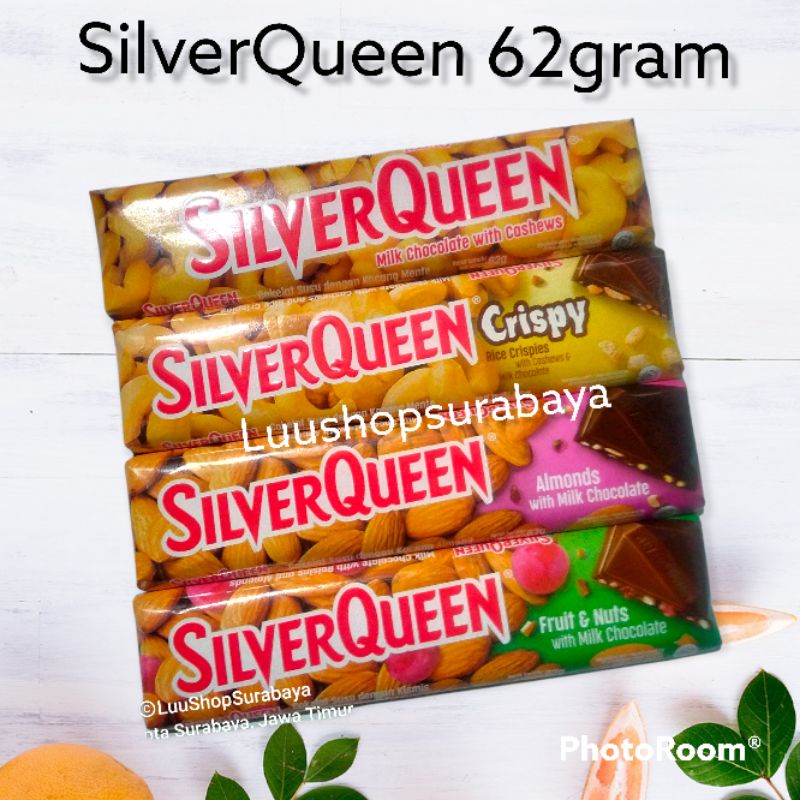 

Silverqueen Coklat Mente/Fruit Nut 62gram SilverQueen Milk Chocolate