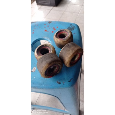 roda skateboard bekas merek puppet masih bagus dan layak