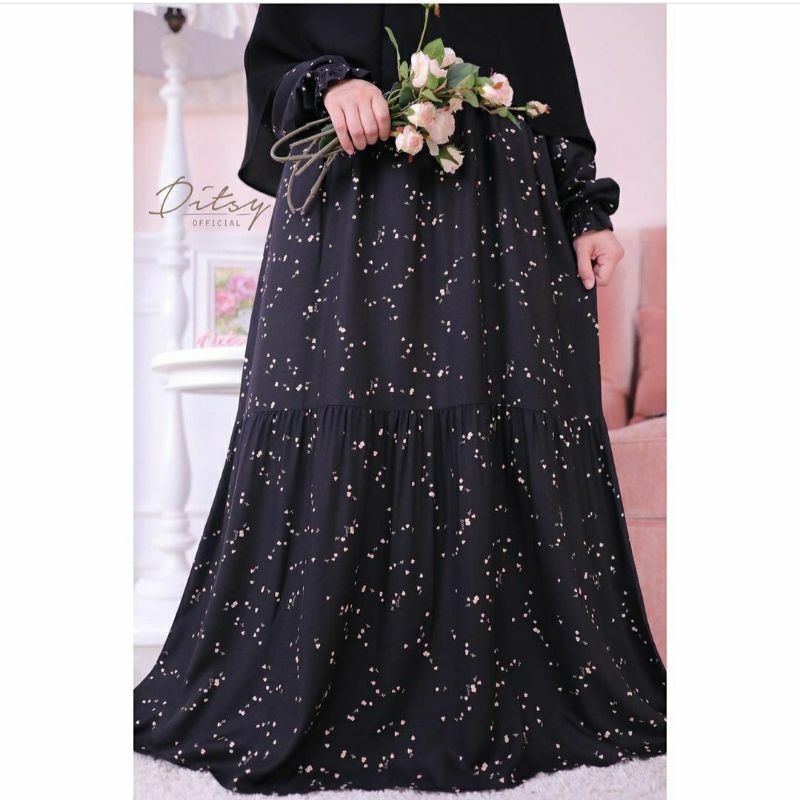 Maileen Jet Nightgown size XL Ditsy Edisi Januari 2022 Bahan Viscose Premium Busui Friendly