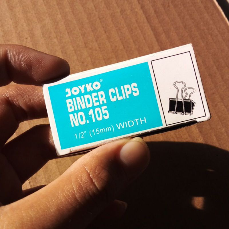 

Binder Clips Joyko NO.105 15mm ukuran paling kecil grosir.