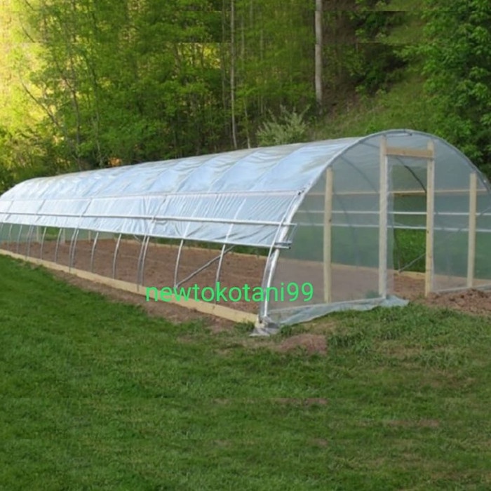 Plastik UV 14% tebal 200 micron lebar 3 meter green house atap kolam
