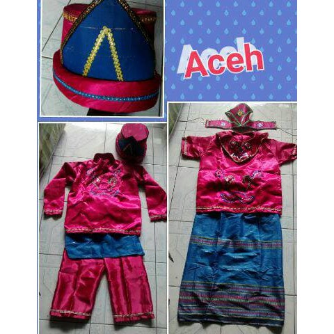 KUY ORDER baju karnaval anak adat Aceh MR360T