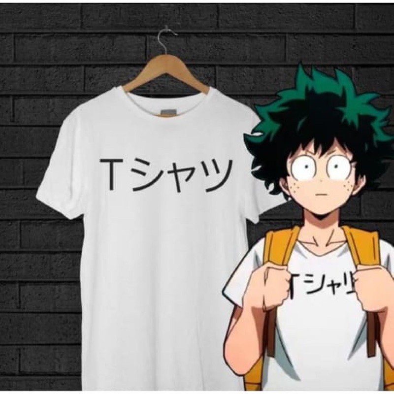 KAOS MY HERO ACADEMIA / BAJU MY HERO ACADEMIA / TSHIRT MY HERO ACADEMIA/ BAJU TULISAN JEPANG