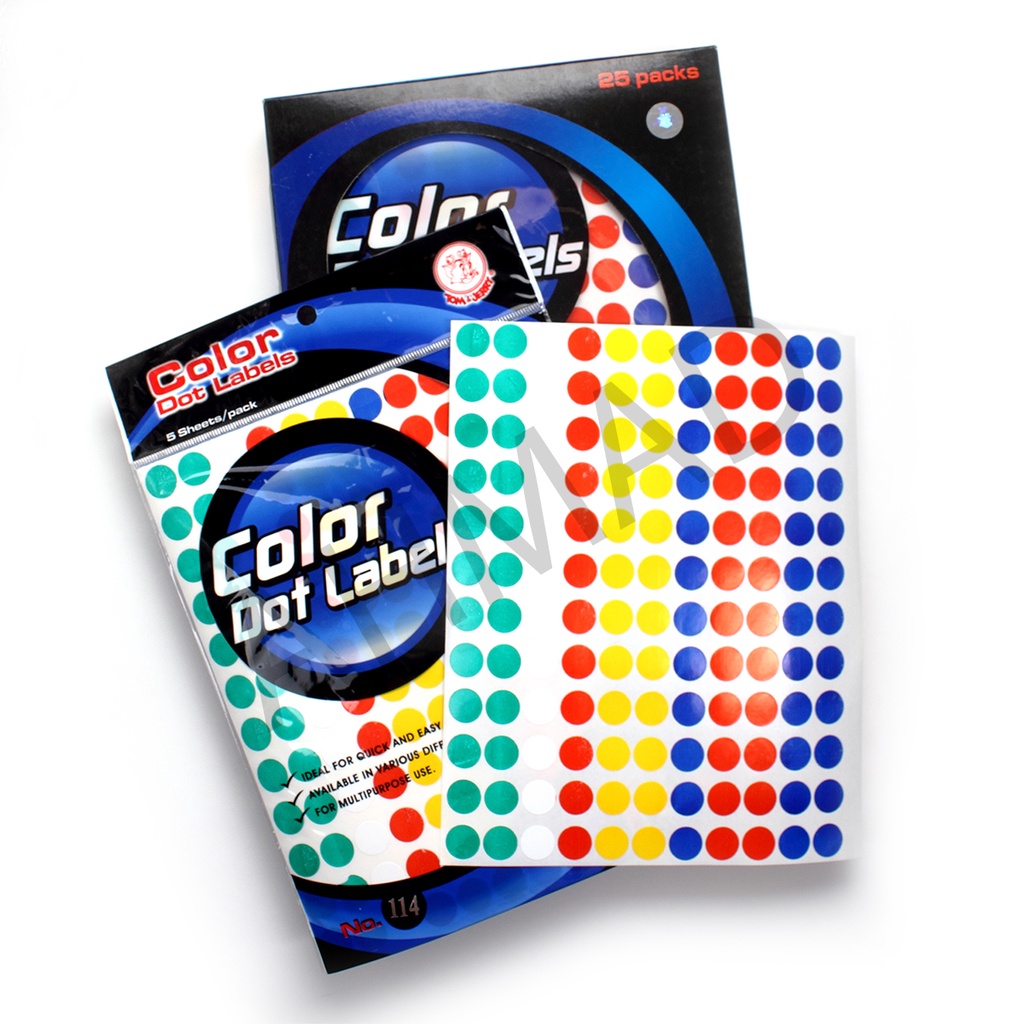 

Tom&Jerry Label Color Dot 114 ( Marking Important Doc and More ) [ PAD ]