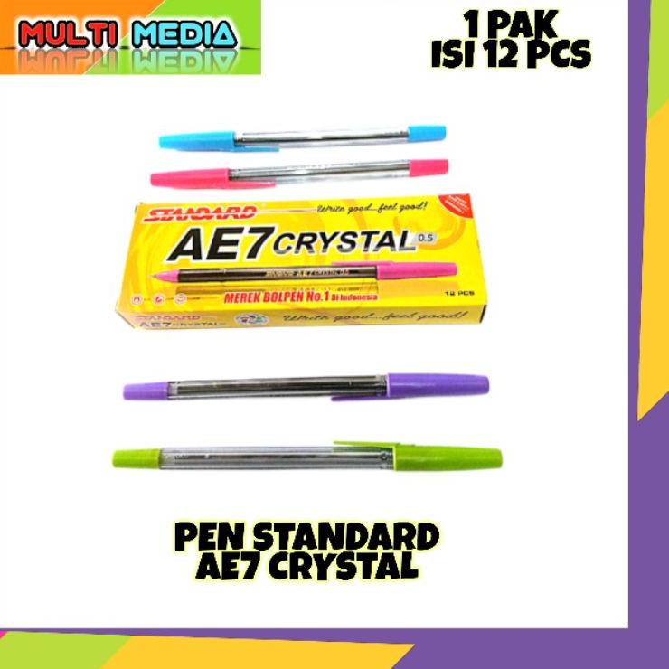 

KodeRr8R2--PULPEN / PEN STANDARD AE7 CRYSTAL [ 1 LUSIN ]