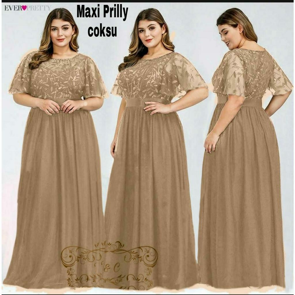 Feodora fashion / Maxi Prilly / dress wanita / dress jumbo wanita / fashion wanita / pakaian wanita (GOOD QUALITY)