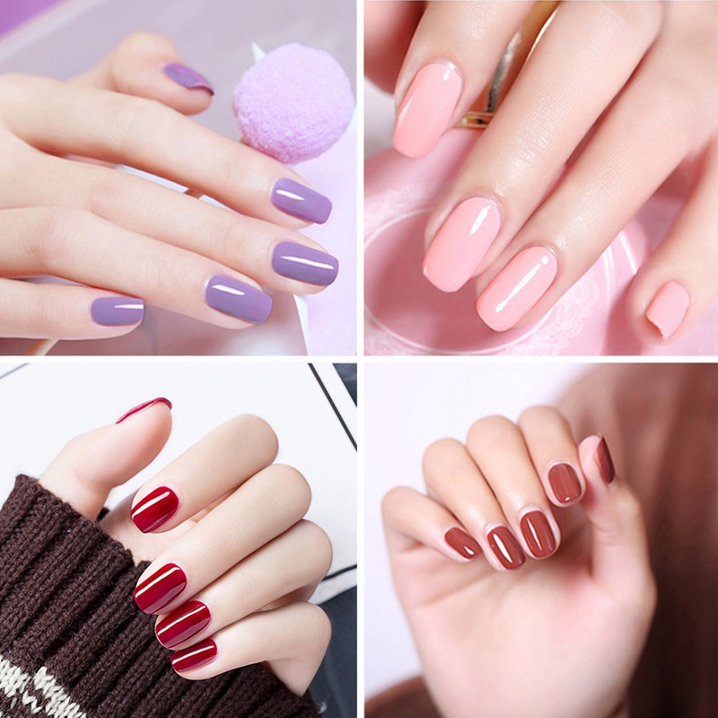 Set Lampu Kuku UV 6W dan 5 warna set gel nail art,  Atasan dan Tidak Mengilap dengan Lapisan Dasar