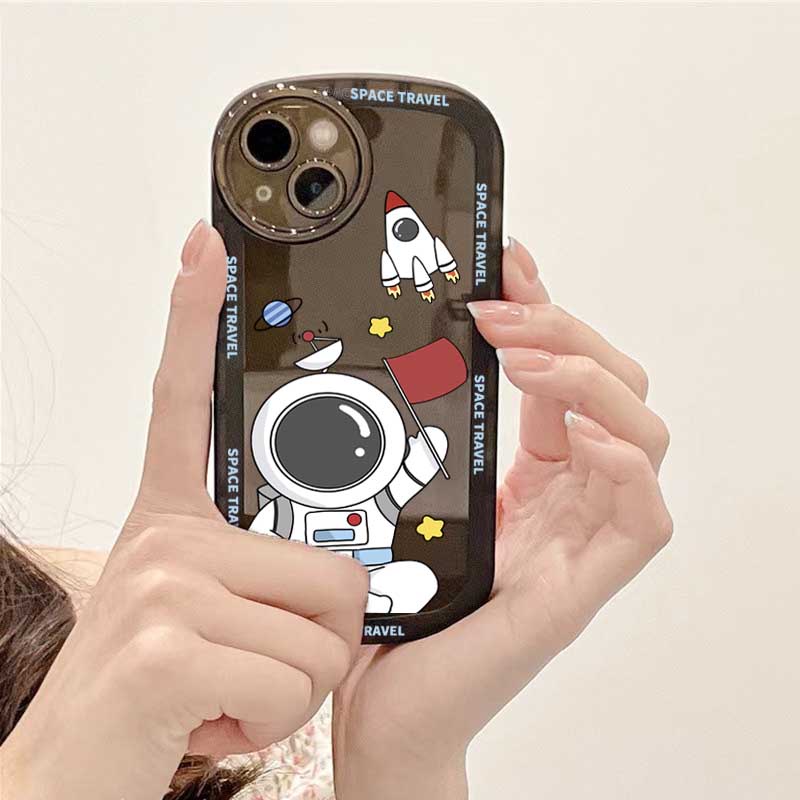 Soft Case Silikon Motif Astronot Untuk Samsung A04 A04S A13 A02S A03 A03S A23 A30S A11 A12 A51 A30 A50 A52 A20S A10S M11 M12