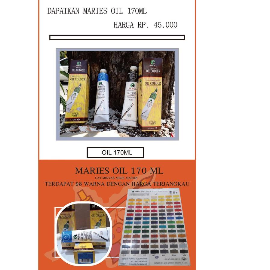 

GROSIR MARIES OIL COLOUR 170 ml ( 1 )