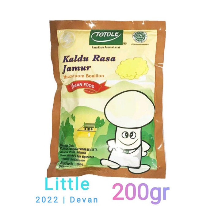 totole kaldu jamur 200gr vegan food exp masih panjang