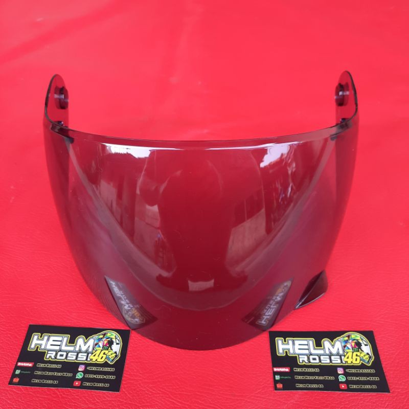 KACA Visor Helm YAMAHA NVL CARGLOSS VIXION - MX KING - R15 - DARKSMOKE Dark Hitam dan Clear Bening