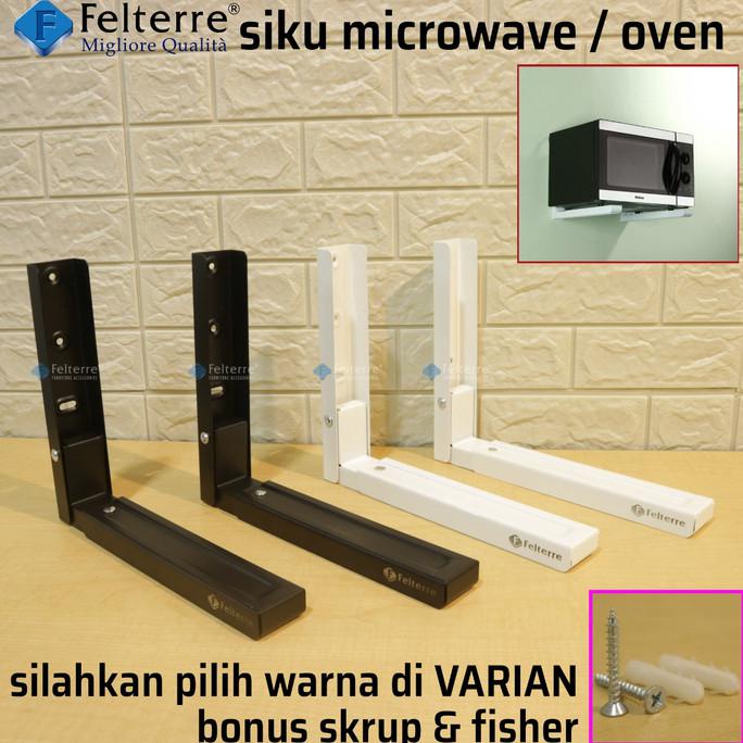 Siku Microwave/Microwave Support/Rak Microwave - Putih