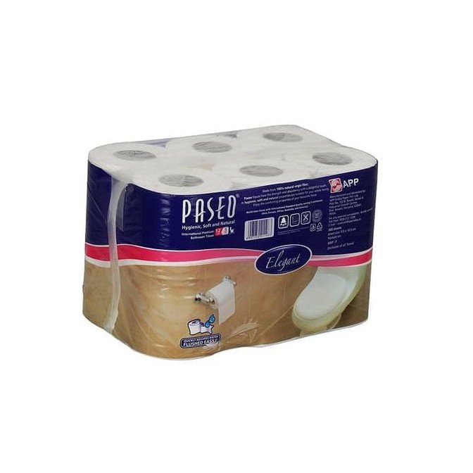 Jual BSRH 960 TISSUE PASEO ELEGANT TOILET ROLL TISSUE WC 12 ROLL PRODUK KEBERSIHAN