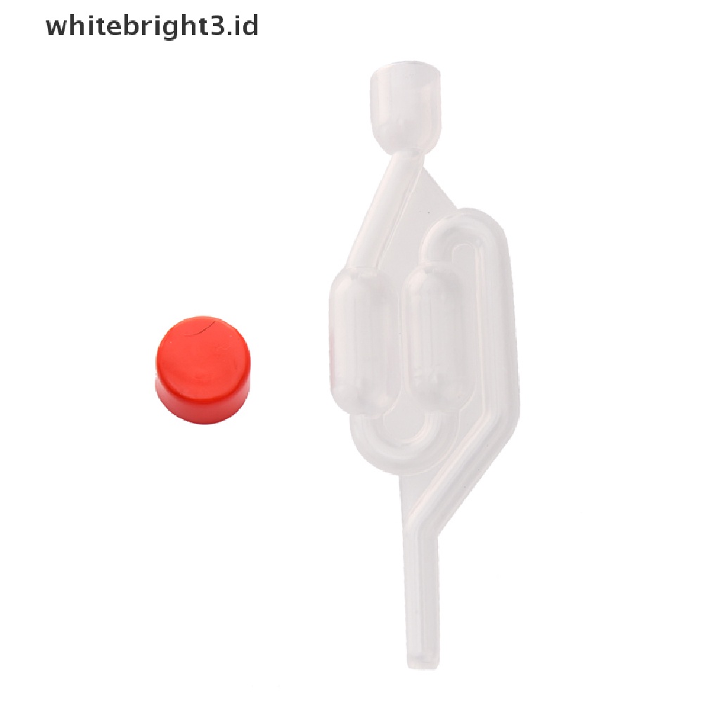 (whitebright3.id) Katup Fermentasi Wine / Bir Satu Arah Bahan Plastik