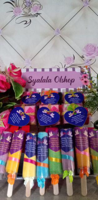 Souvenir Pernikahan Handuk Es Potong
