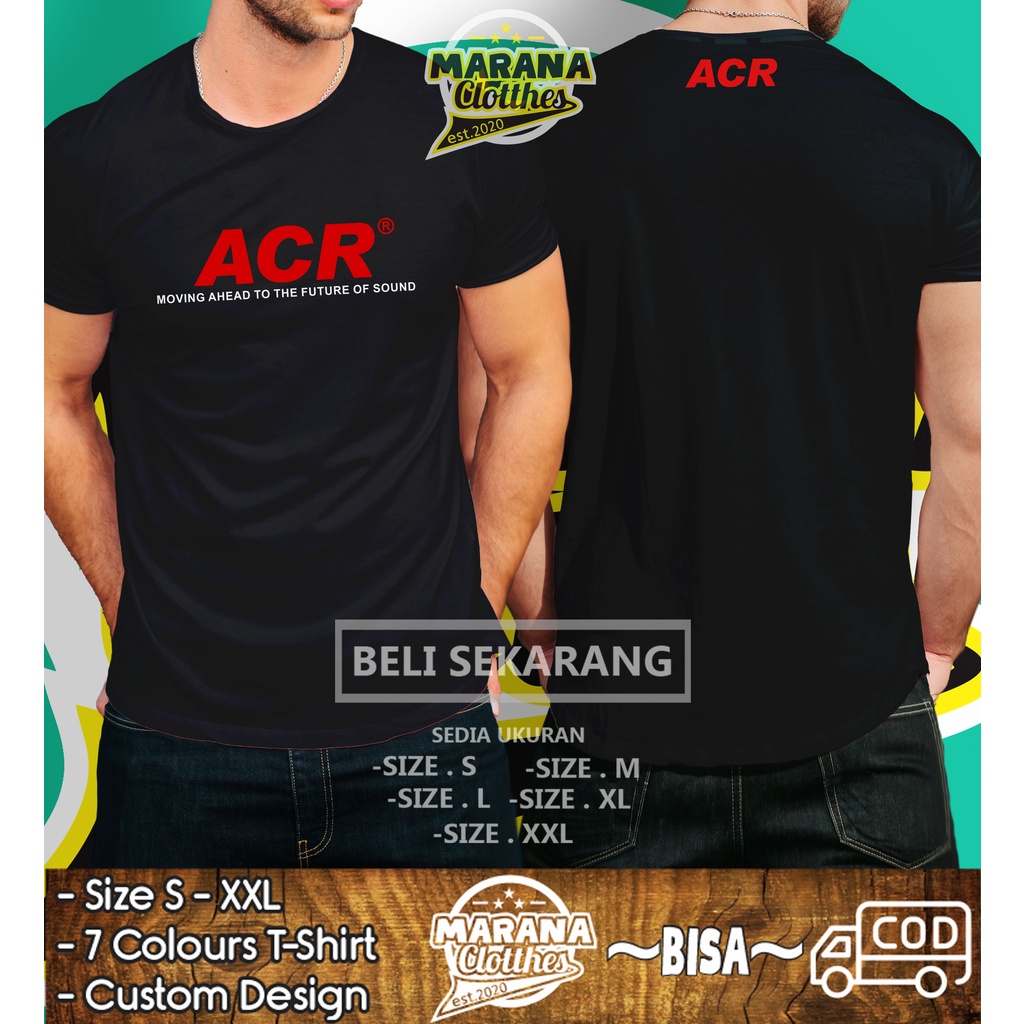 Kaos Audio ACR Logo Operator Sound System Baju Musik