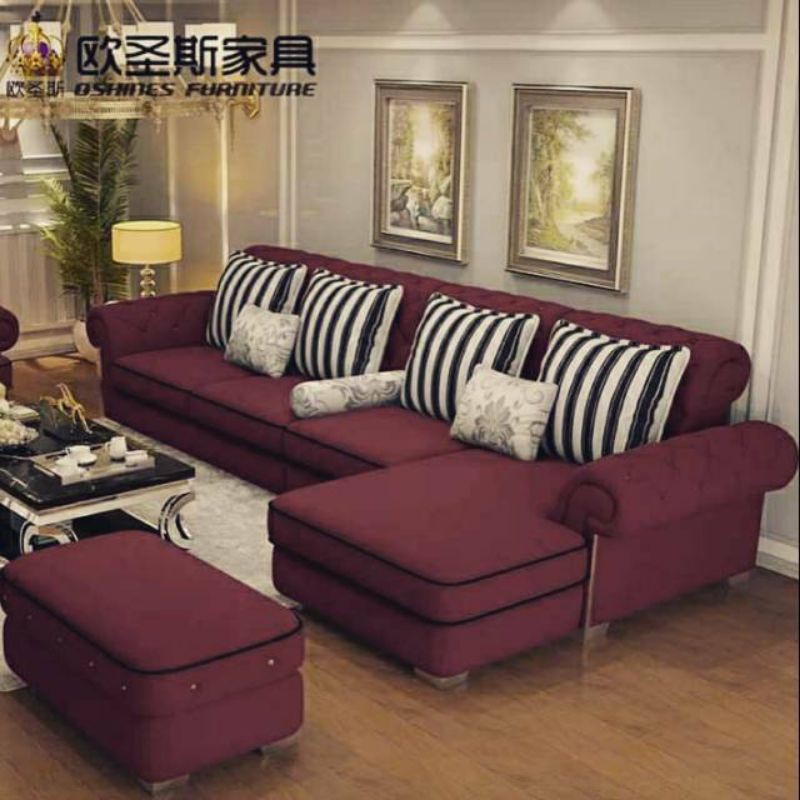 BEST SELLER SOFA LETTER (L) JUMBO / SOFA CUSTOM / UKIR KAYU BERKUALITAS SUPER MEWAH BERGARANSI RESMI