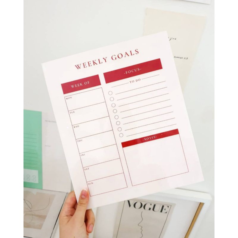 

Planner Board - Classic, Floral - papan tulis planner