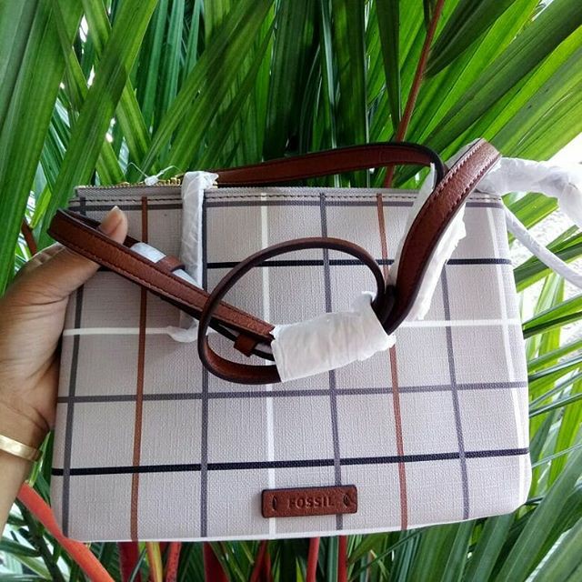 Fossil Devon Grid Crossbody Original