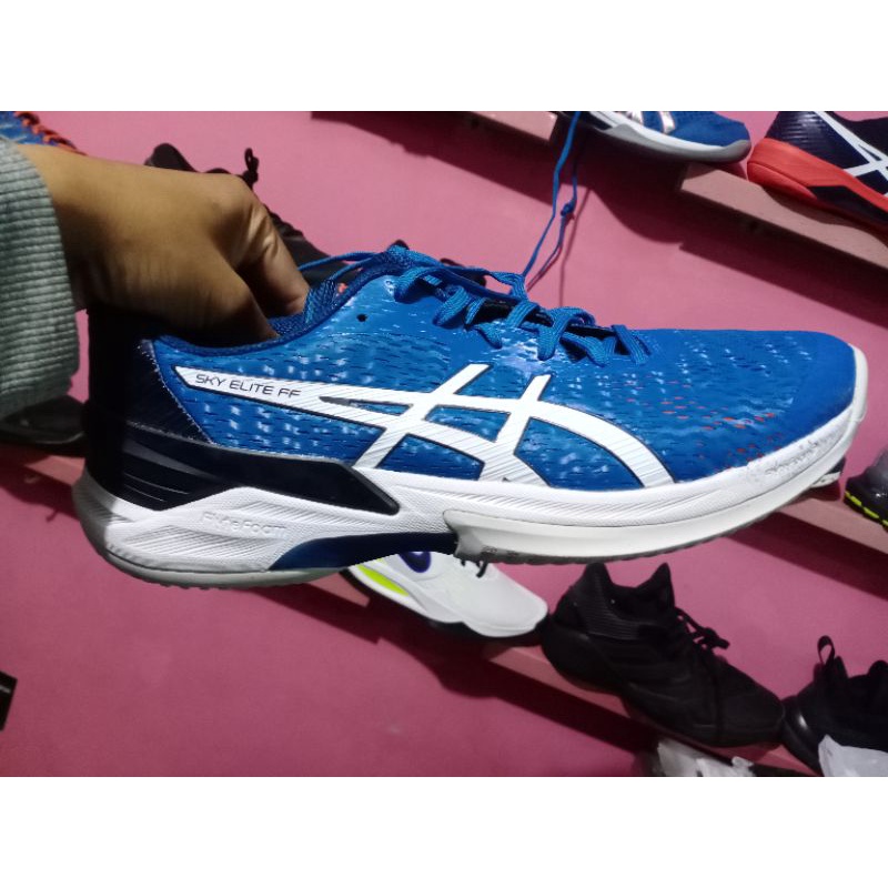 asics sky elit low biru putih original 45 46.5 saja