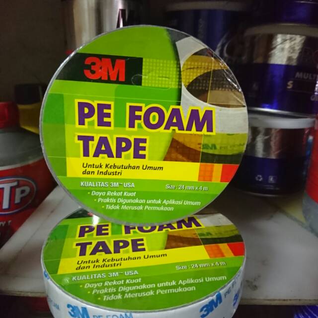 

PE Double Tape Foam 3M ori asli kualitas USA ukuran 24mM x 4M