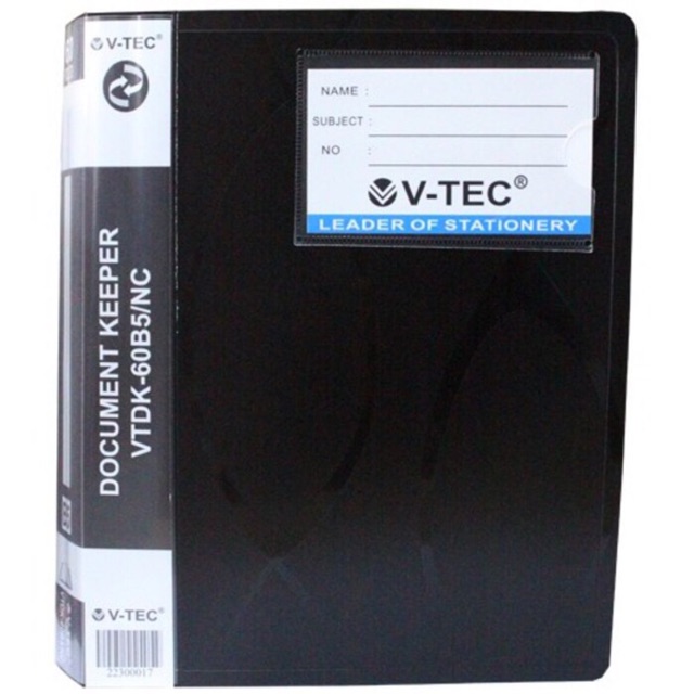 V-TEC - MAP CLEAR / DOCUMENT KEEPER / DOCUMENT ORGANIZER / CLEAR HOLDER B5