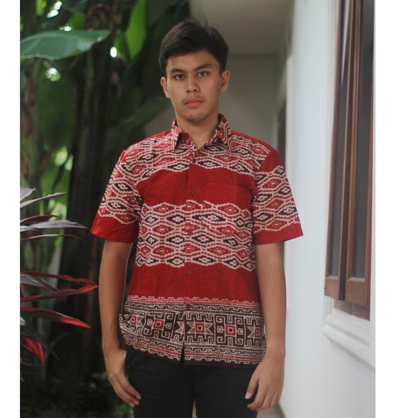 kemeja cowok batik