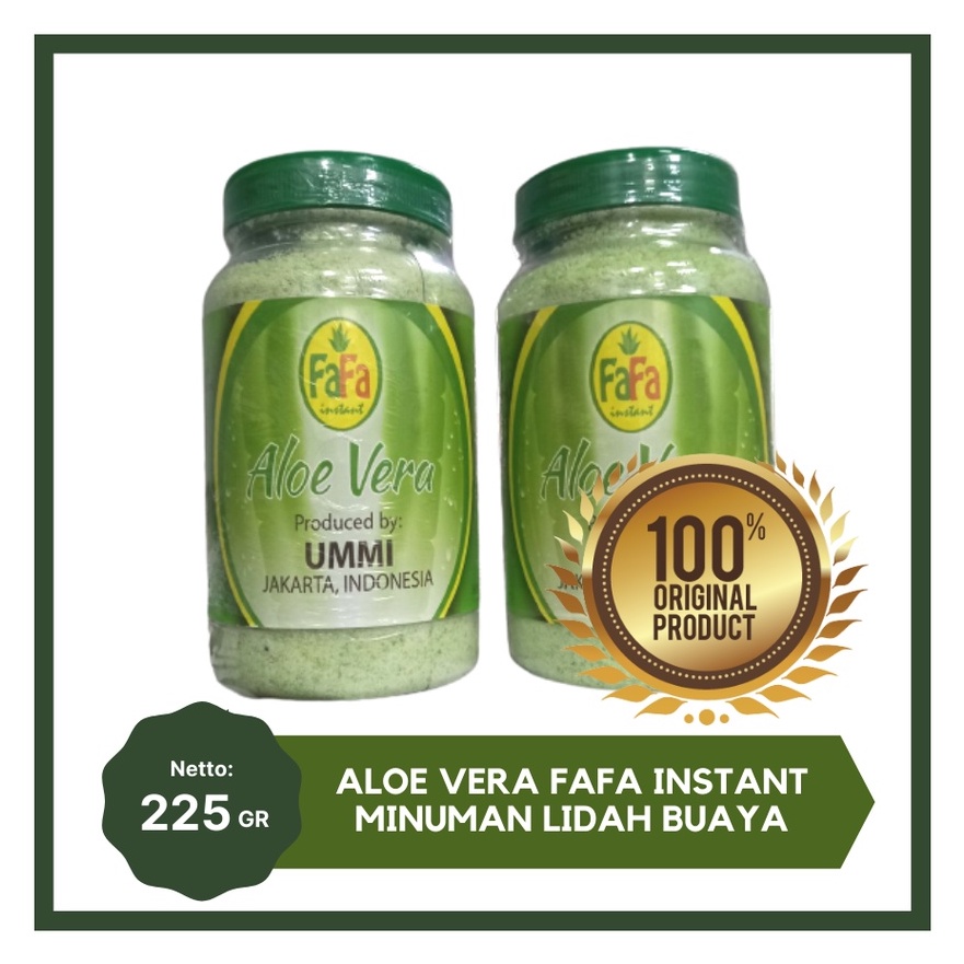 

Minuman Bubuk Serbuk Lidah Buaya Aloe Vera Fafa Instan 250 gram Lidah Buaya Serbuk Instan