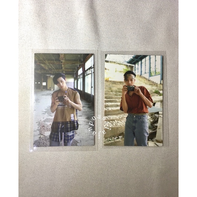 Photocard Ateez San Wooyoung thanxx kamera