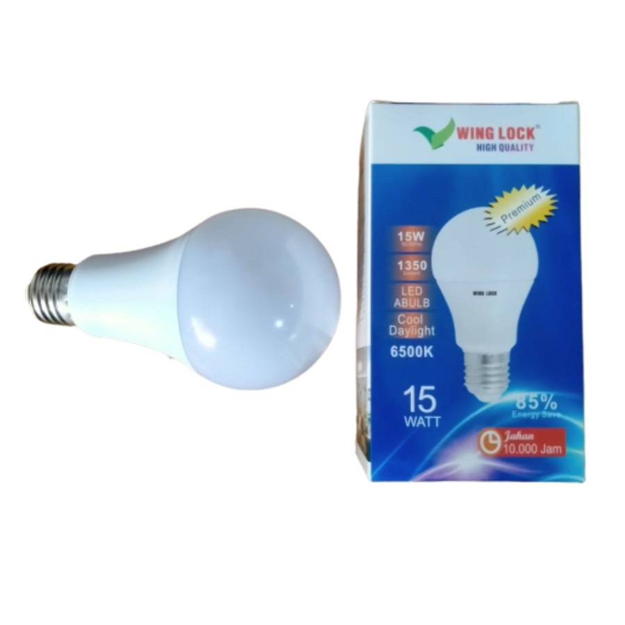 LAMPU LED WING LOCK 15 WATT PREMIUM BOHLAM LED GARANSI 1 TAHUN