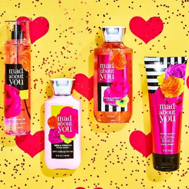 BATH &amp; BODY WORKS BBW MAD ABOUT YOU SERIES MIST LOTION SHOWER GEL BODY CREAM HAND CREAM SHOWER GEL BODY CREAM LOTION MIST WASH WALLFLOWER ROOMSPRAY SCENTPORTABLE GENTLE GEL DEEP CLEANSING GENTLE FOAMING CREAMY LUXE