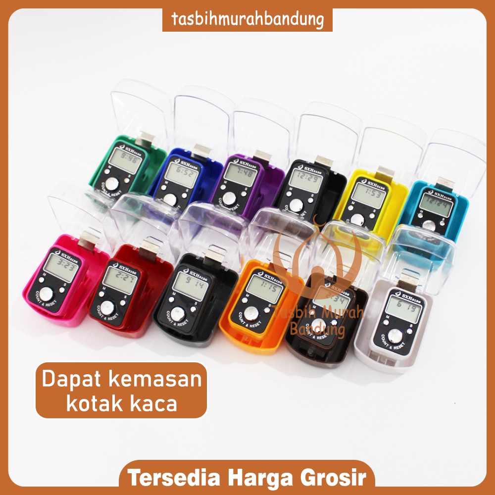 Tasbih Digital Bentuk Kotak Fungsi 3 in 1 ada Jam, Tanggal, Stopwatch