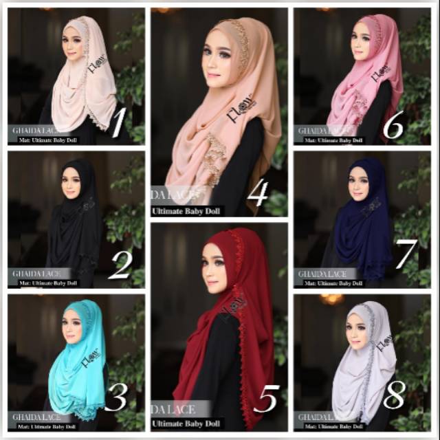 Instant GHAIDA LACE Flow Idea Hijab