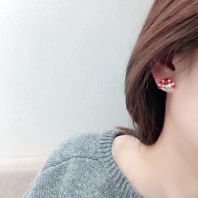 Anting Tusuk Gantung Bahan Metal Hias Mutiara + Berlian Gaya Cina / Nasional / Trendy / Unik / Simple Untuk Wanita