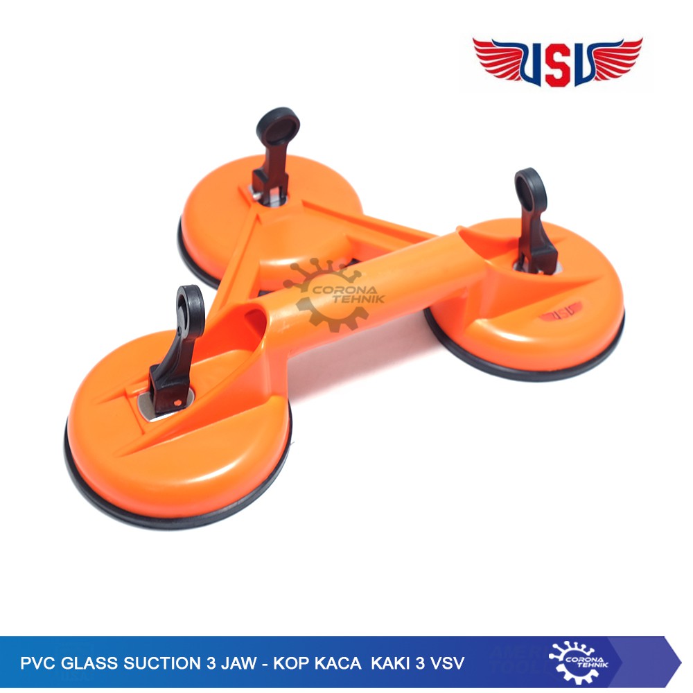 Kop Kaca PVC Kaki 3 VSV - Suction Cup - PVC Glass Suction