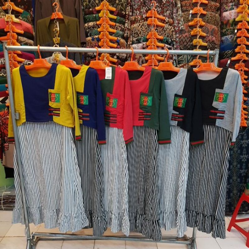 Gamis Rompi Nooz Kaos Tebal
