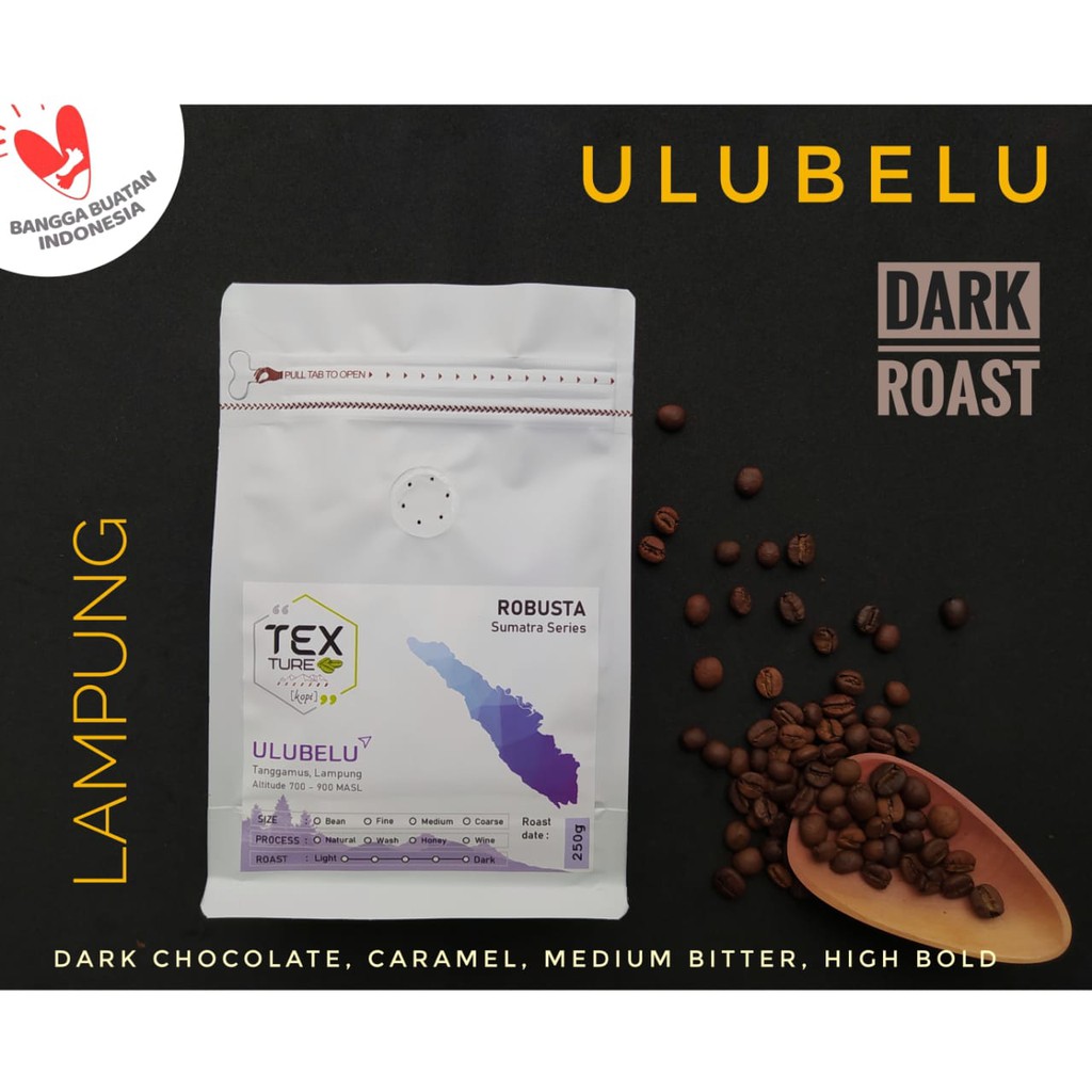 

Kopi Robusta Lampung | Ulubelu - DARK Roast 100 gr