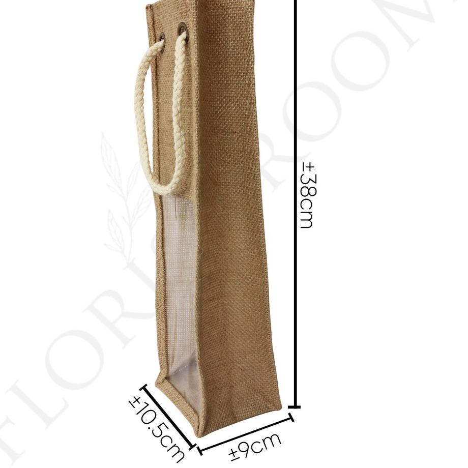 

Flash Sale - Jute Flower Bag 105934 - Kantong Goni - Hampers - Kado - Hadiah