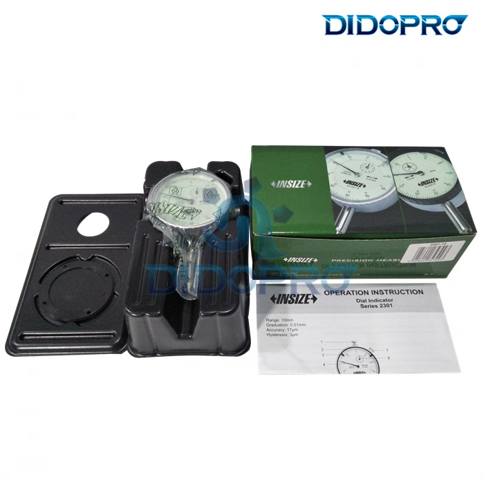 Dial Indicator INSIZE 2301 - 10 ( 10 x 0.01mm ) Alat Ukur